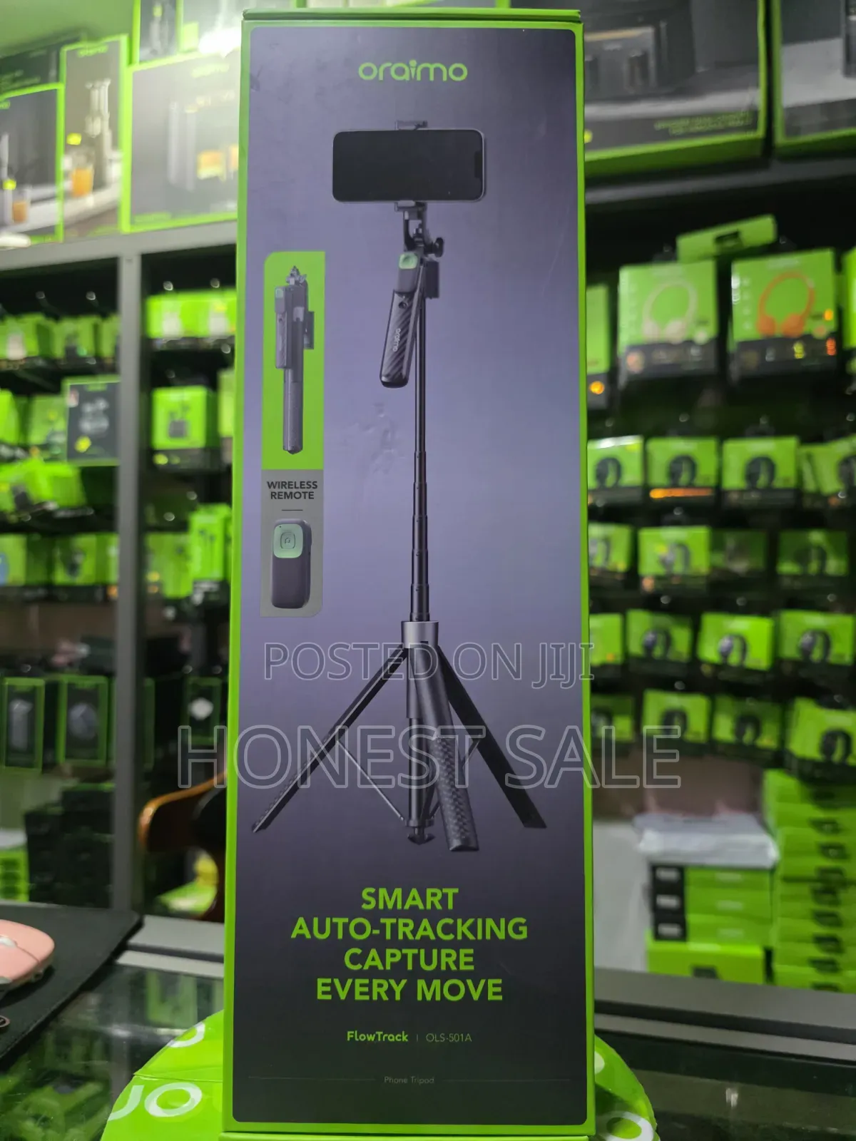 Oraimo FlowTrack Face Tracking Selfie Stick Tripod – Gesture Control