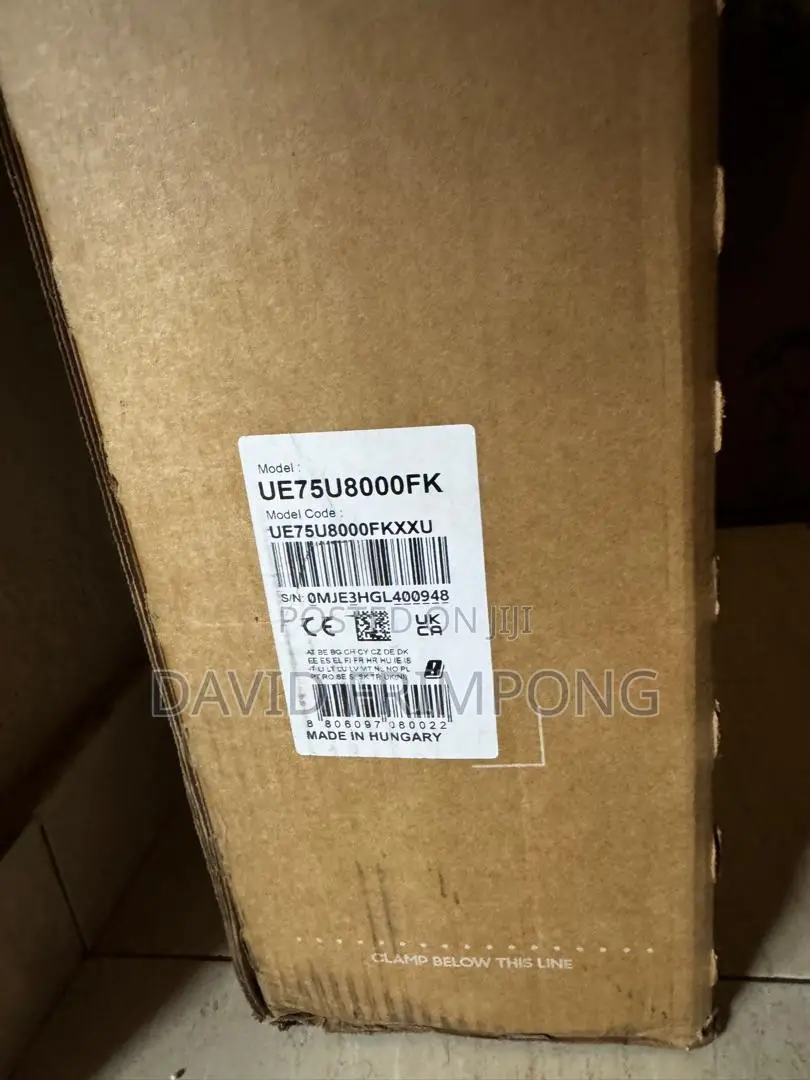 Sumsung 75-Inch Crystal UHD Smart TV.