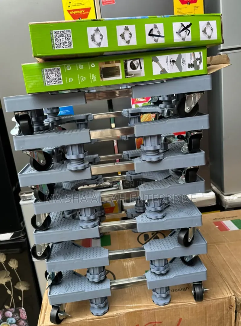 Fridge and Washing Machine Stand With Wheels
