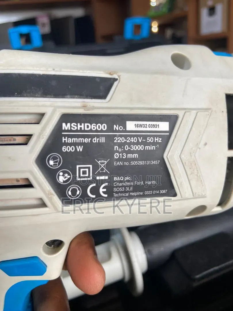 Mac Allister 600W Corded Hammer Drill (MSHD600) With Carry Case