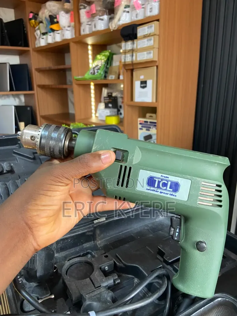 TCL 500W Corded Impact Drill Set With Accessories Carry Case