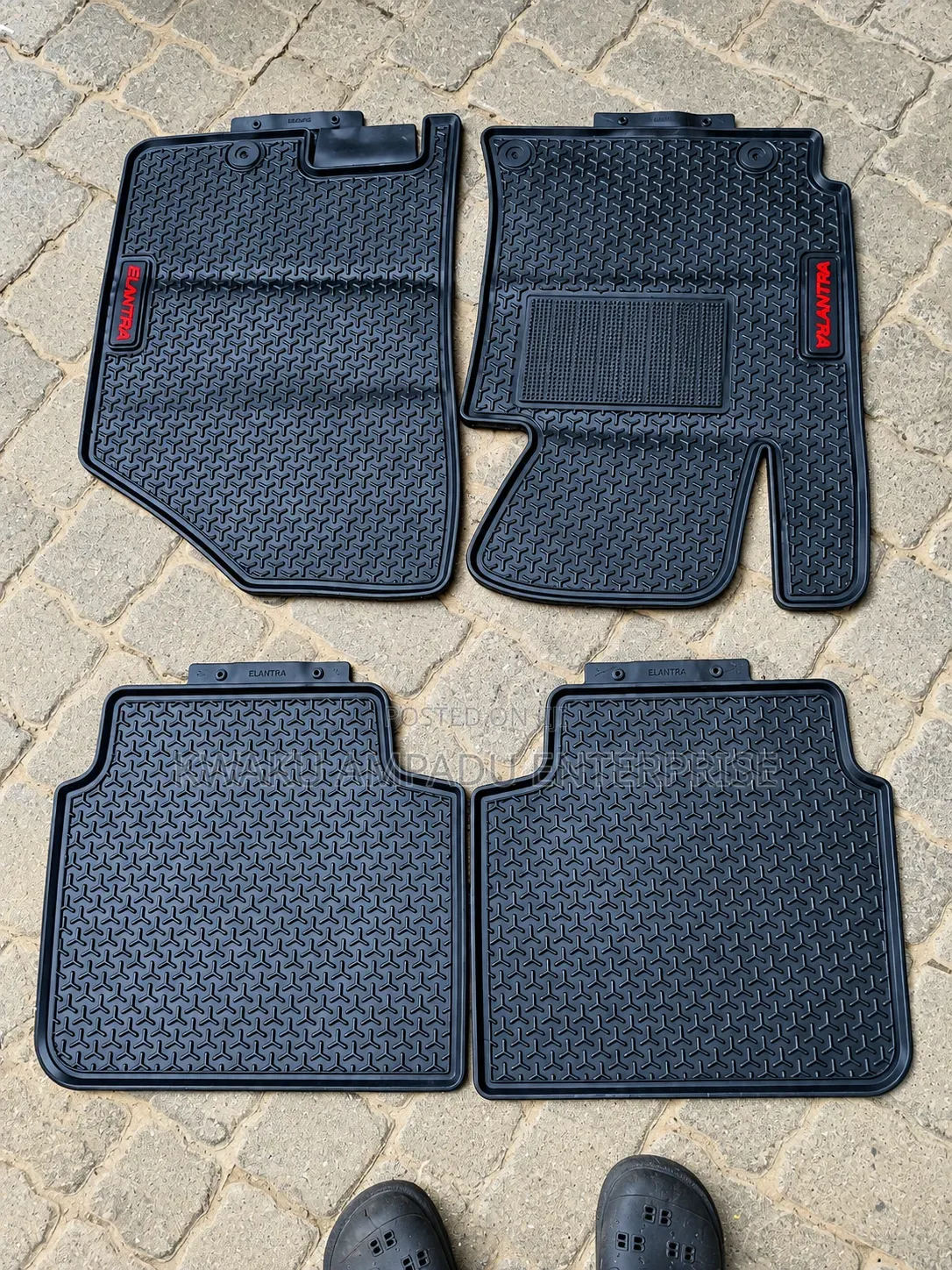Hyundai Elantra 3D Heavy-Duty Rubber Car Floor Mats – Full Set