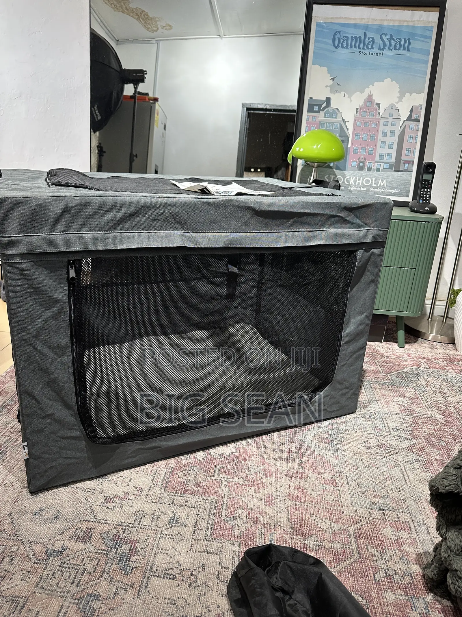 PawHut Collapsible Dog Cage for Dogs and Cats
