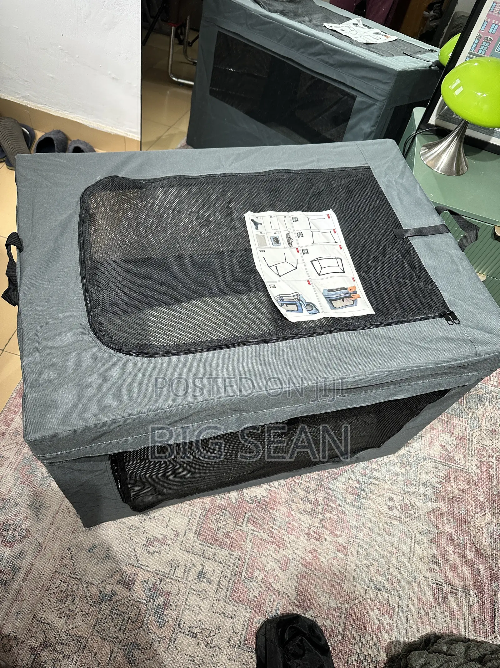 PawHut Collapsible Dog Cage for Dogs and Cats