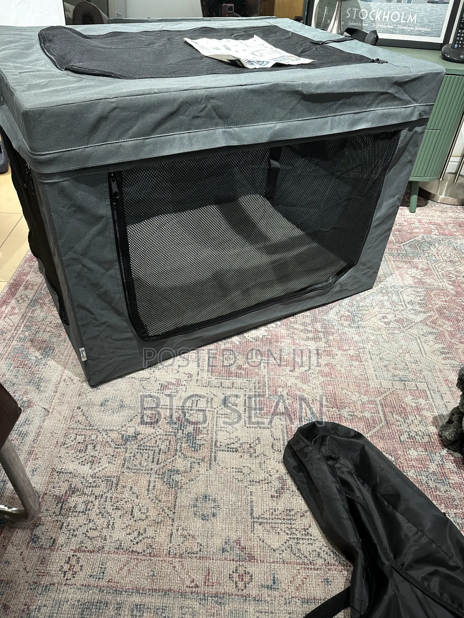 PawHut Collapsible Dog Cage for Dogs and Cats