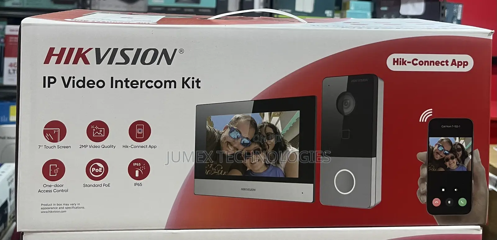 Hikvision Ip Video Intercom Kit Ds-Kis603 Hik-Connect App 7’’ Screen