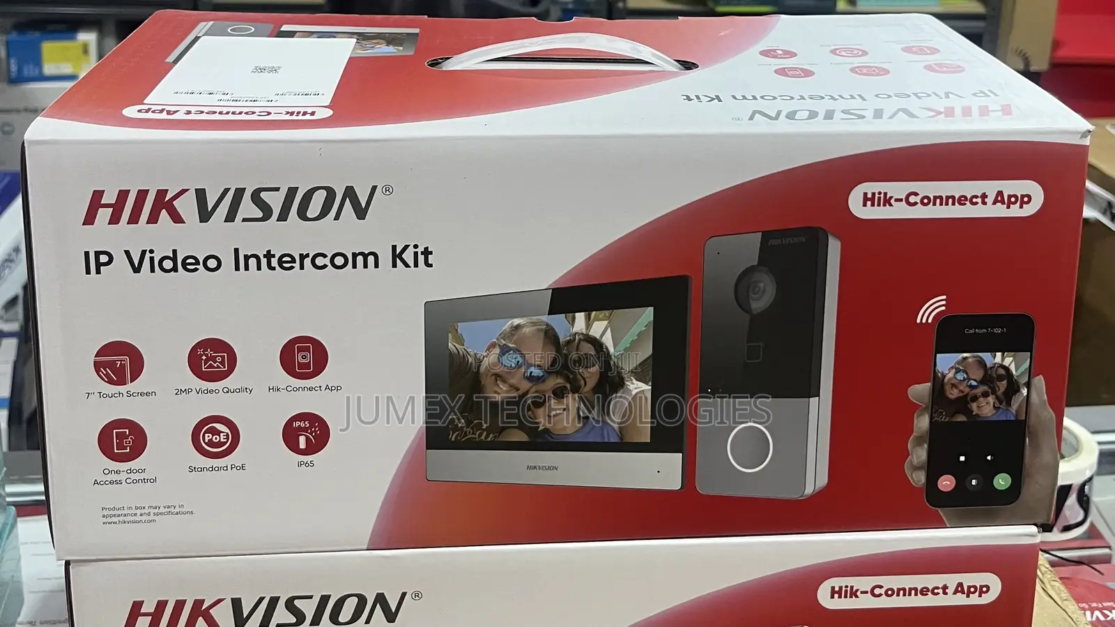 Hikvision Ip Video Intercom Kit Ds-Kis603 Hik-Connect App 7’’ Screen