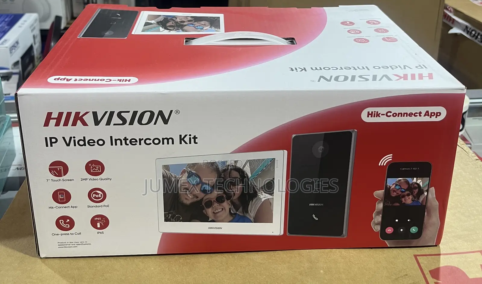 Hikvision Ip Video Intercom Kit Ds-Kis608-P Hik-Connect App 7’’ Screen