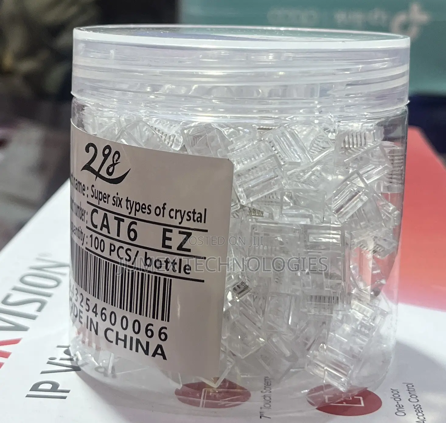 RJ45 Connector Passthrough CAT6 100pcs