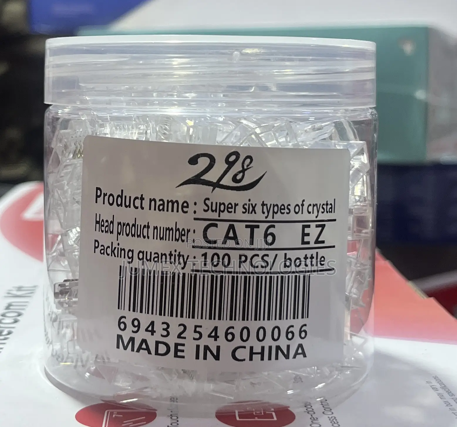RJ45 Connector Passthrough CAT6 100pcs