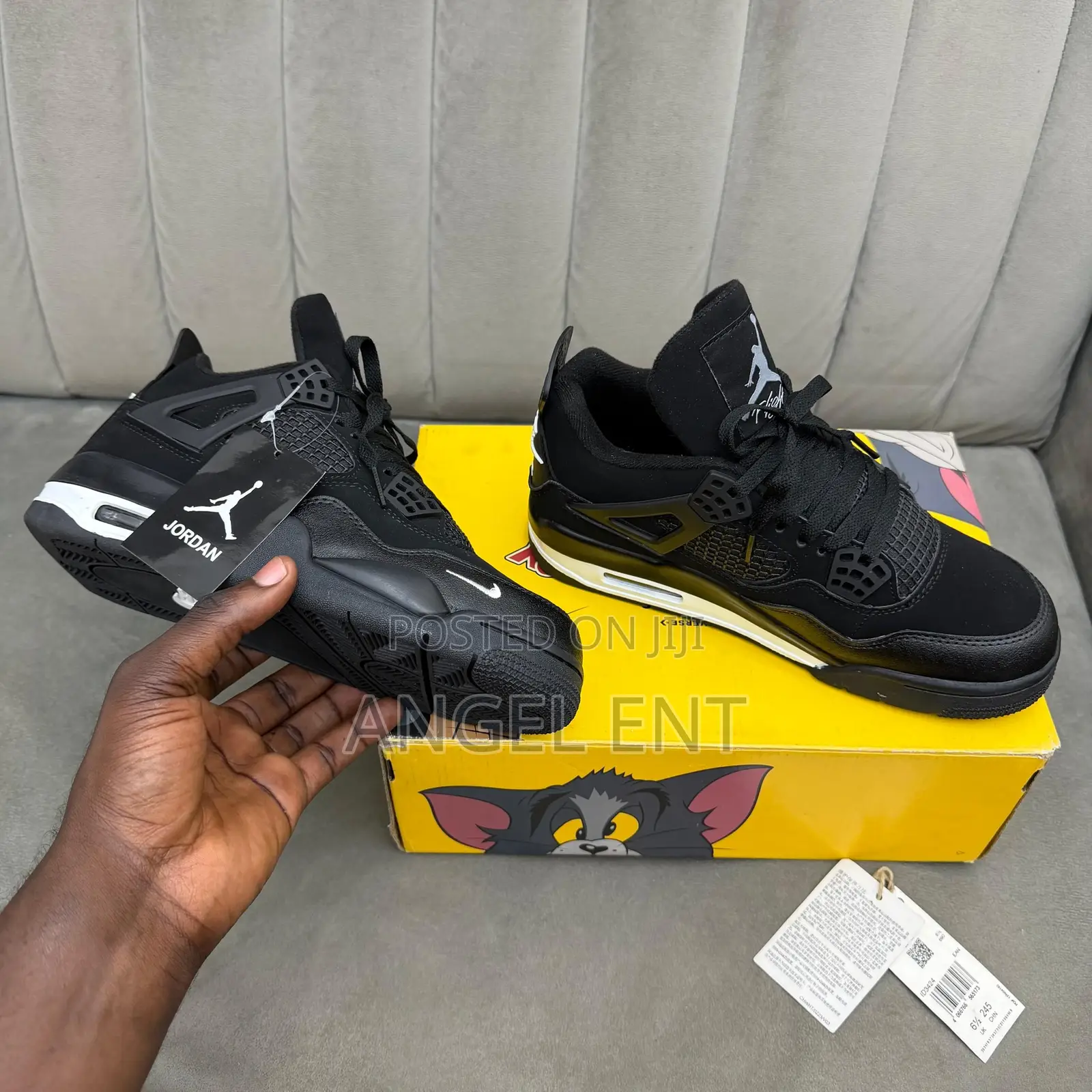 Air Jordan 4 "Black Cat" Sneakers Available (Location: Adum Kumasi)