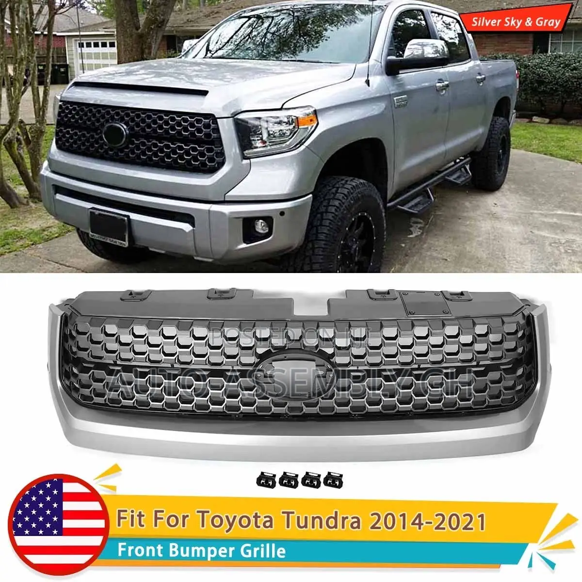 Toyota Tundra Front Grill 2014,2016,2017,2018,2019,2020,2021
