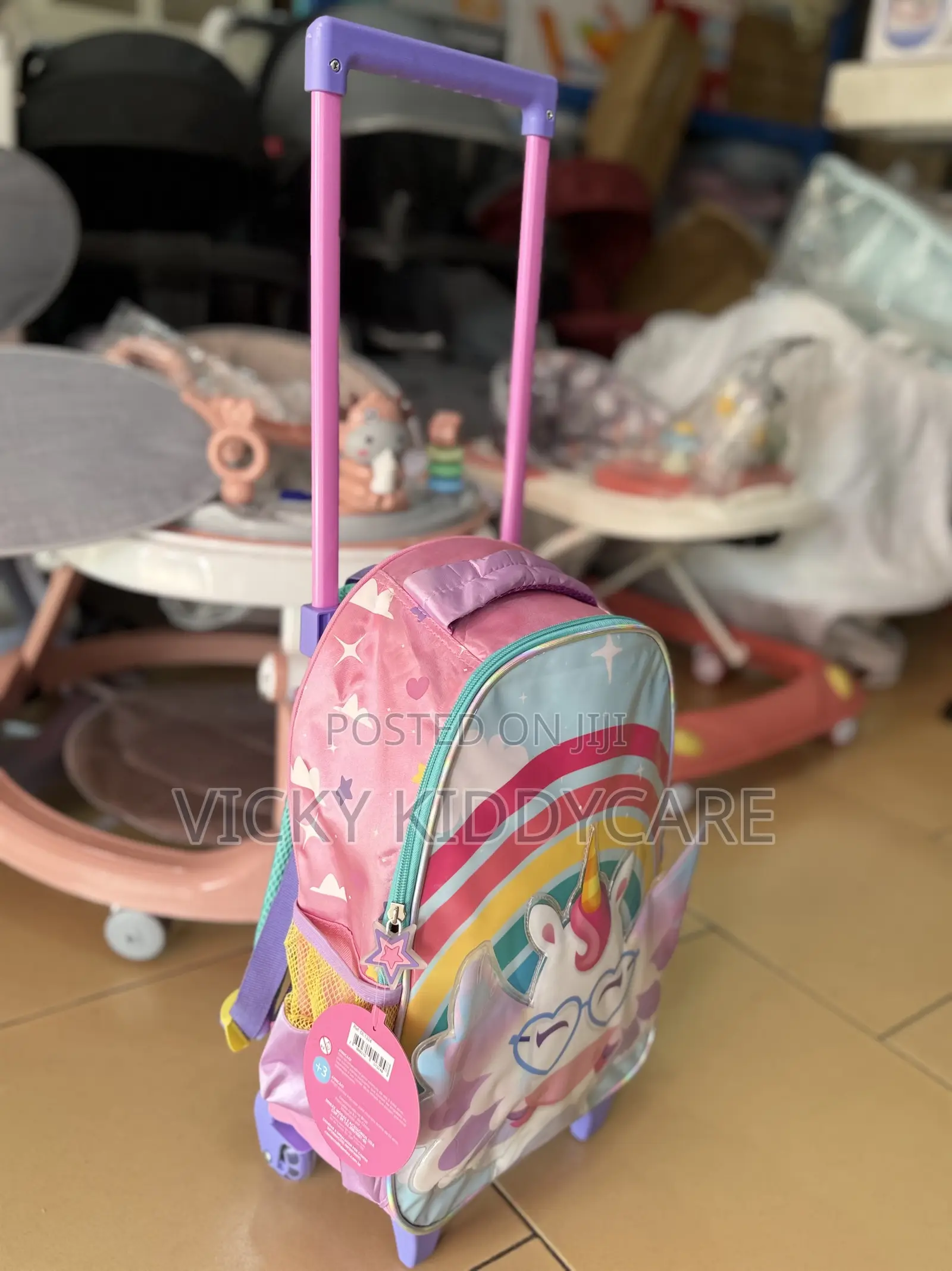Single Trolley School Bag Girl