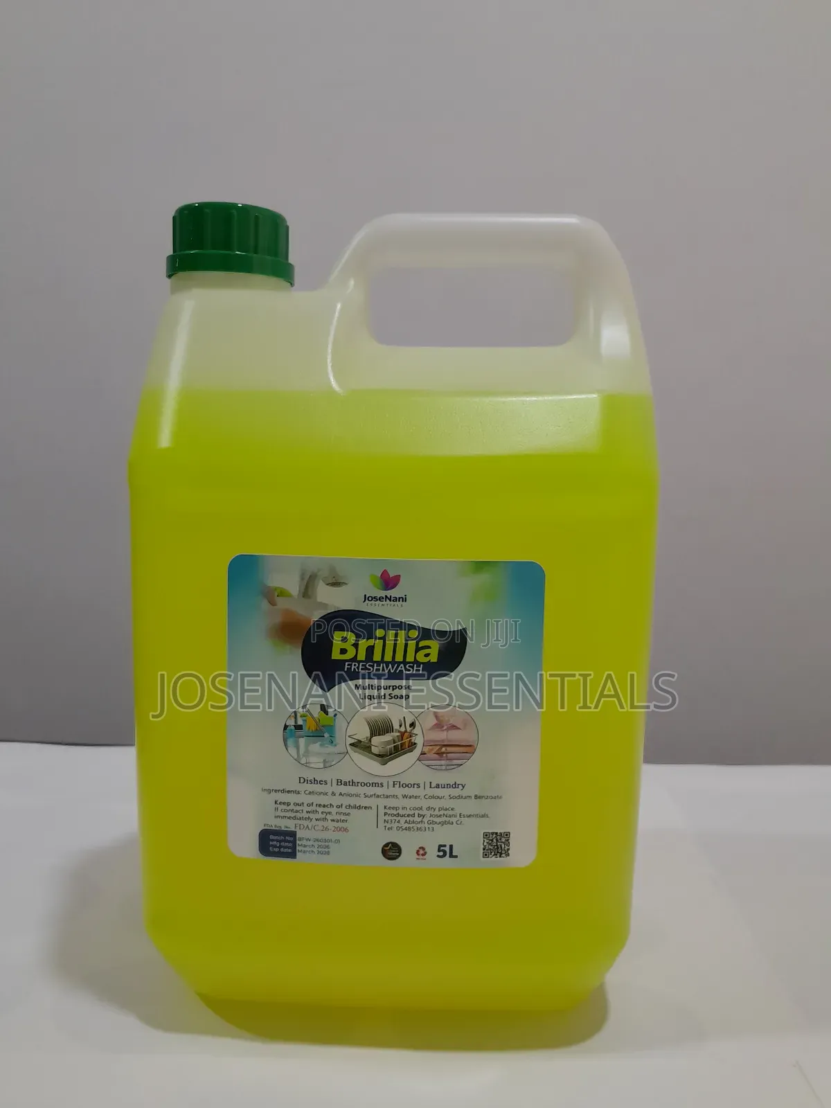 Brillia FreshWash Multipurpose Liquid Soap 5L – Bulk Cleaning Soap