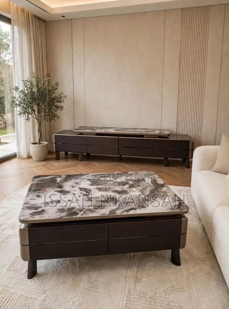 Luxury Dark Brown TVs Set