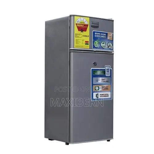 Nasco NASF2-90FL Double Door Table Top Fridge - 65 Liters - Silver
