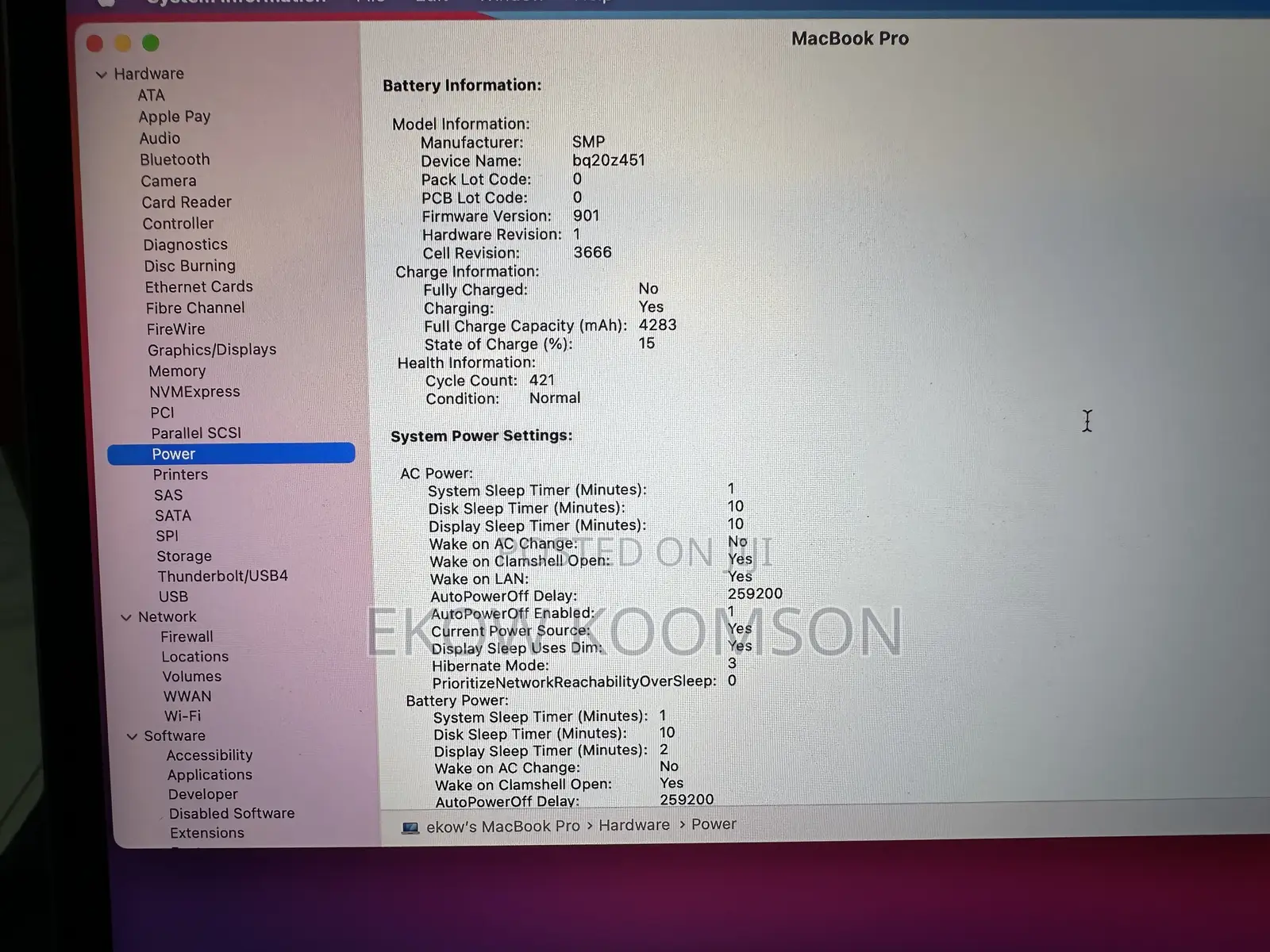Laptop Apple MacBook Pro 2017 8GB Intel Core i5 SSD 128GB