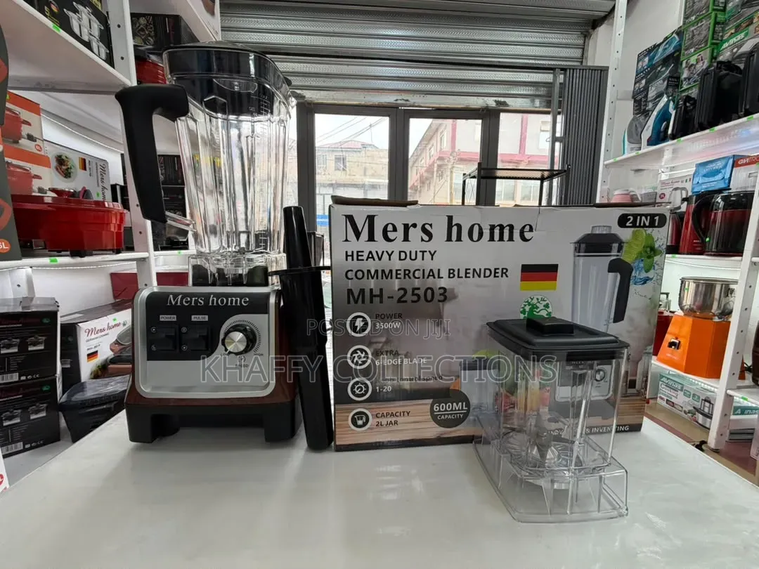 Mers Home Heavy-Duty Duty Commercial Blender 3500w + Grinder 2in1