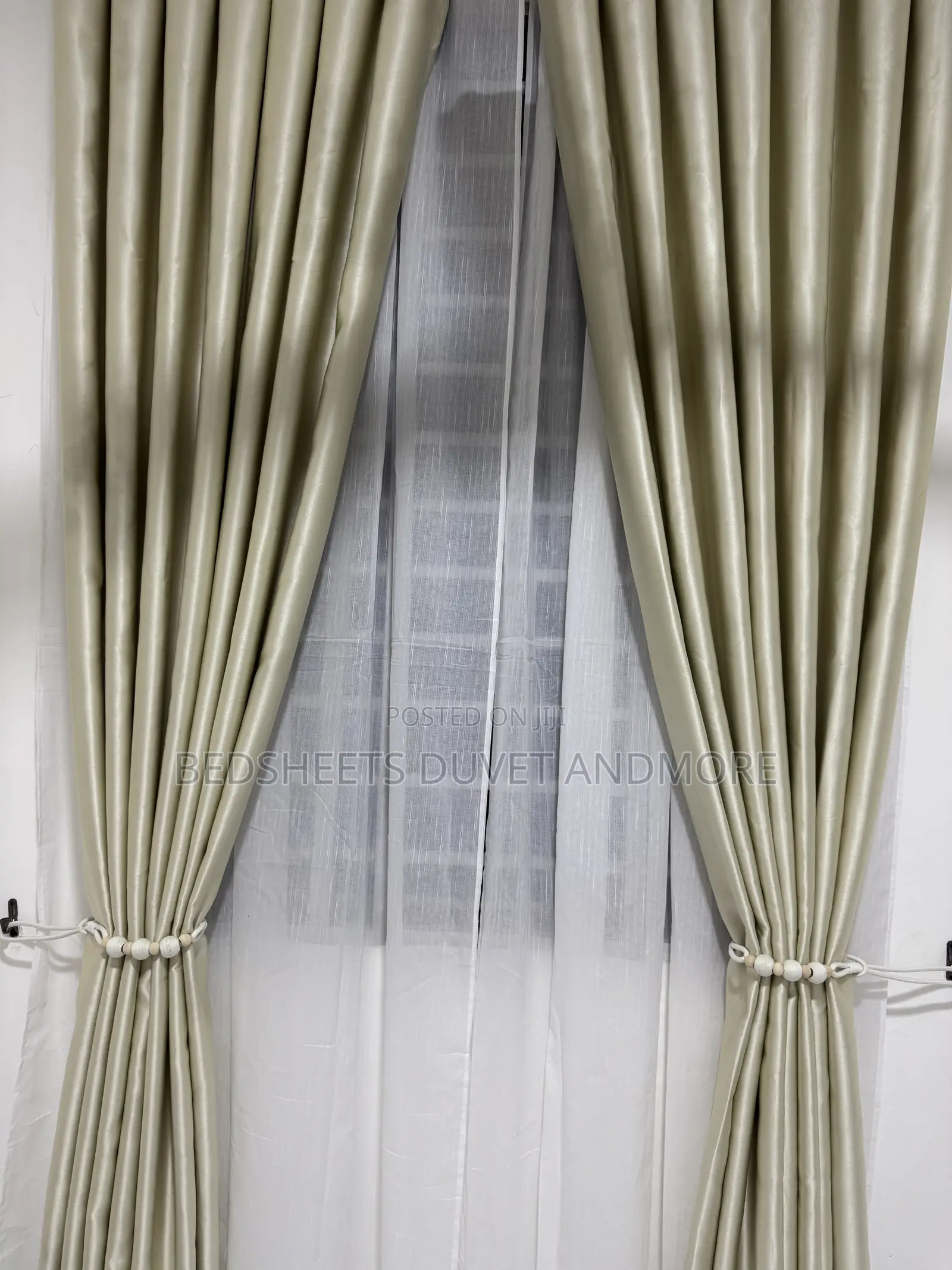 Wider Width Beige Curtains
