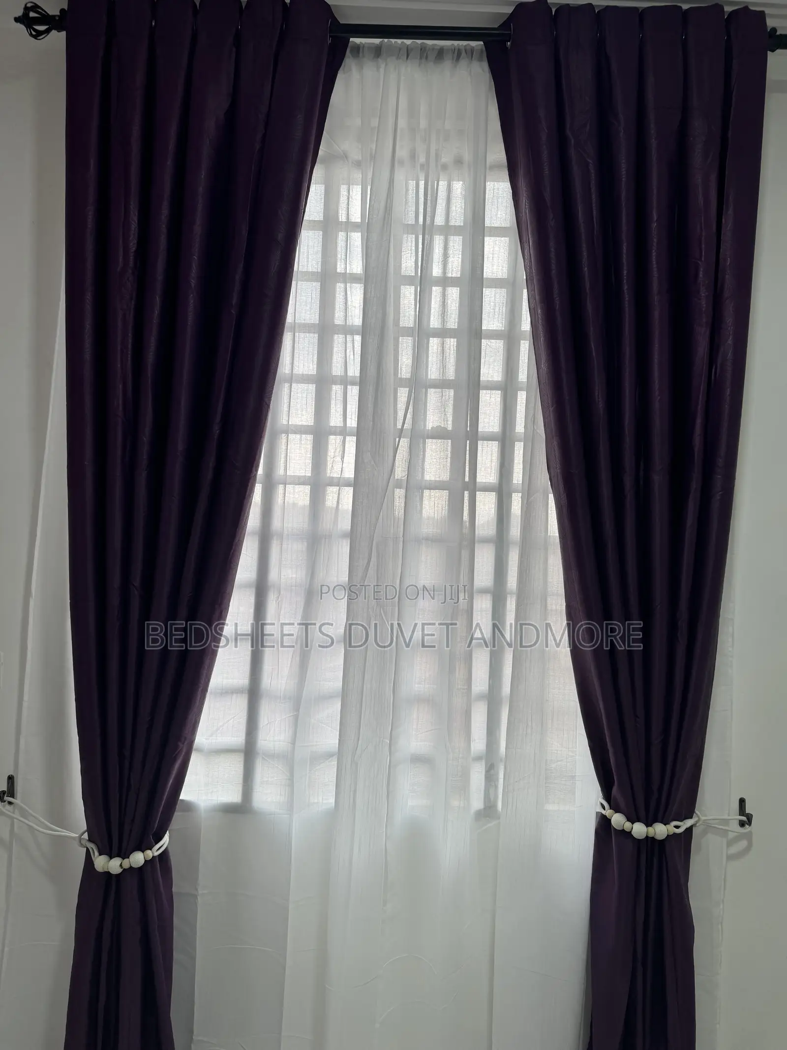Dark Grey 10ft Curtains