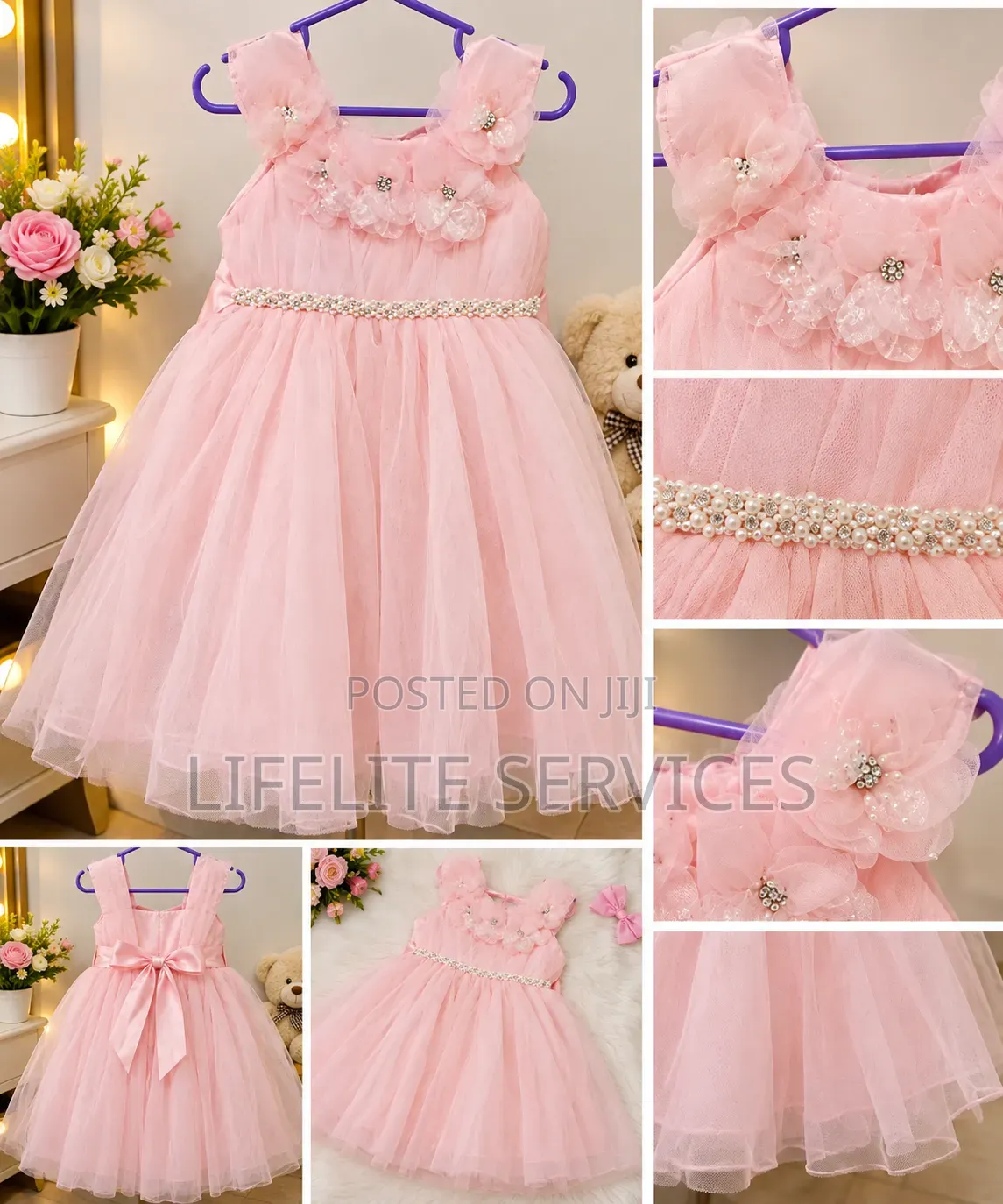 Glamorise Kids Baby Girl Dress for 6months-7yrs