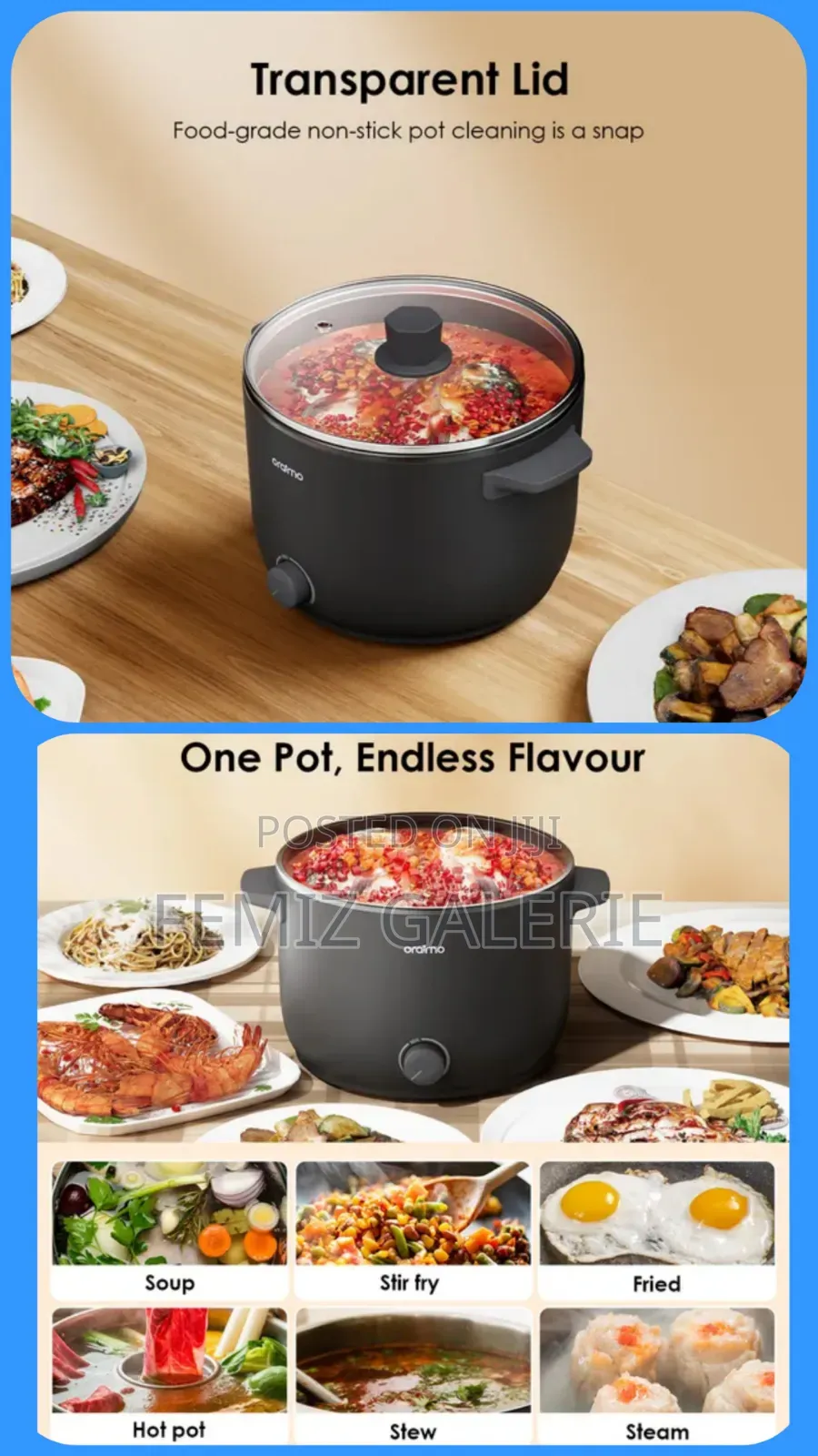 Oraimo Smart Cooker 1000w 3l Electric Cooker