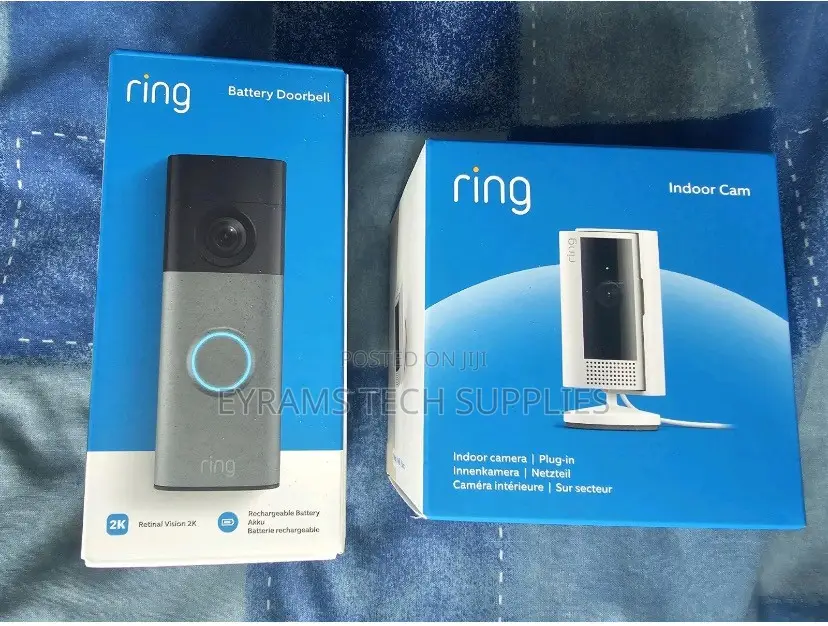 Ring Battery Video Doorbell Camera + Indoor Camera HD