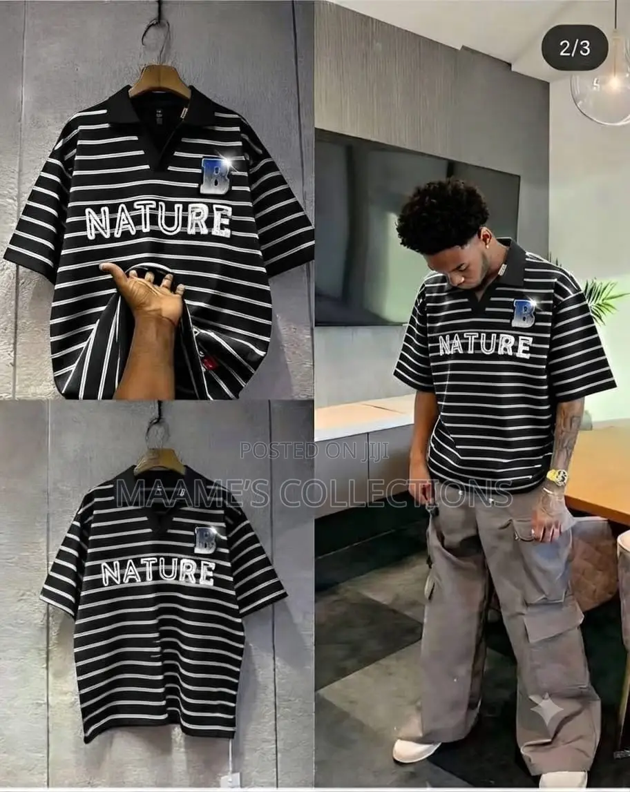Stylish Striped Polo Shirt for Men – Casual Wear