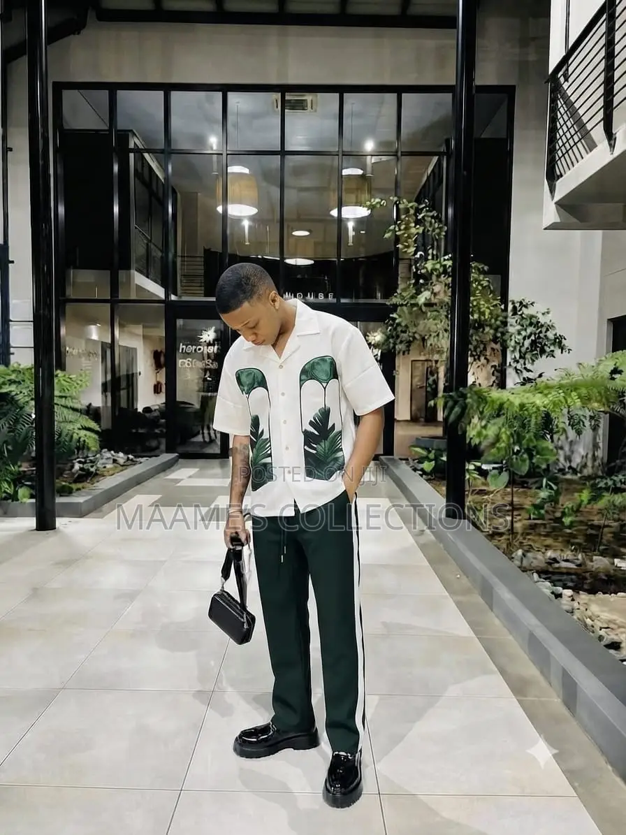 Men's Casual Two-Piece Co-Ord Top and Down Set