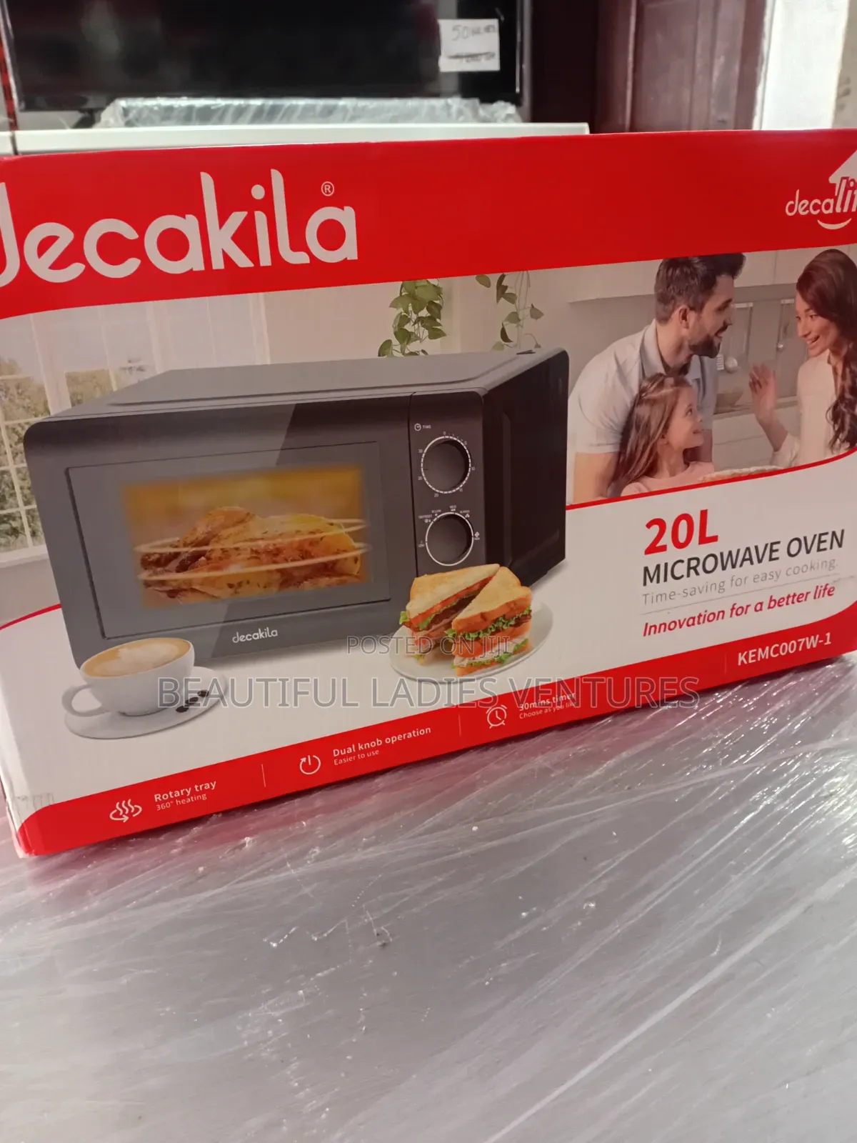 Decakila Microwave Oven 20L Time Saving for Easy Cooking Microwave