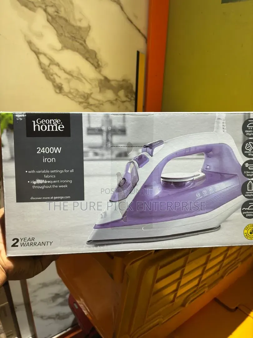 George Home Purple Steam Iron From UK