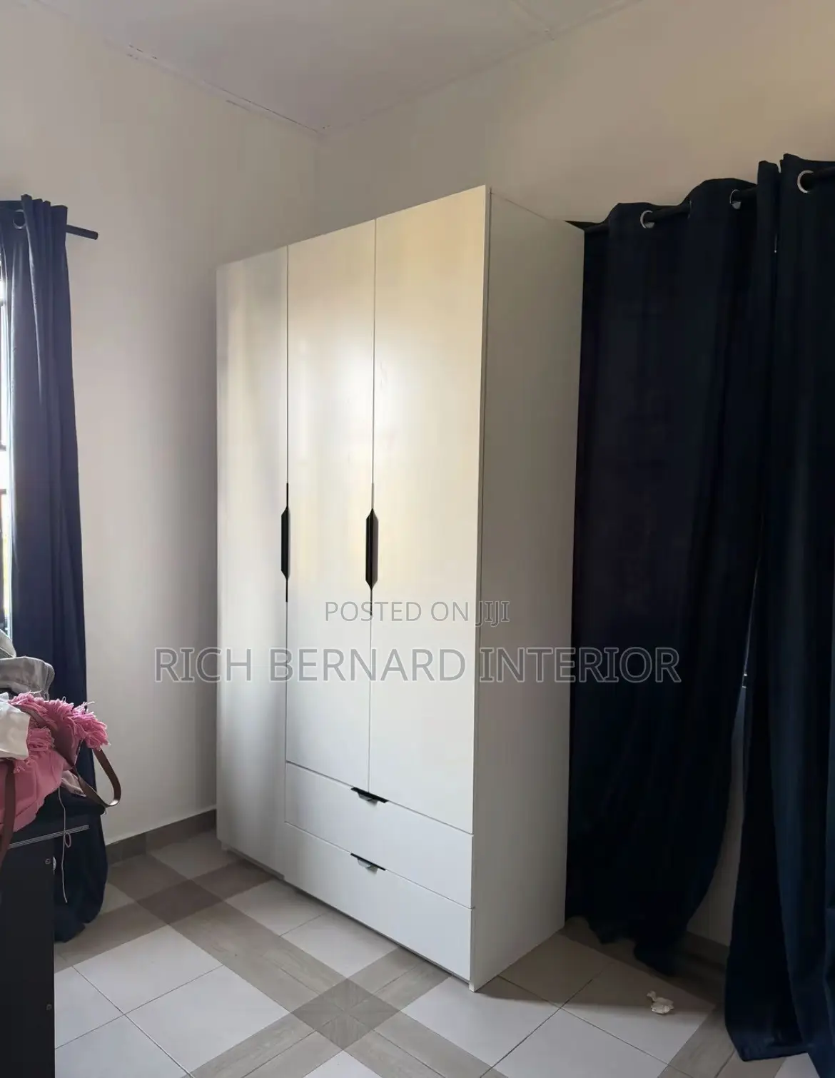 Modern 2in1 White Wardrobe