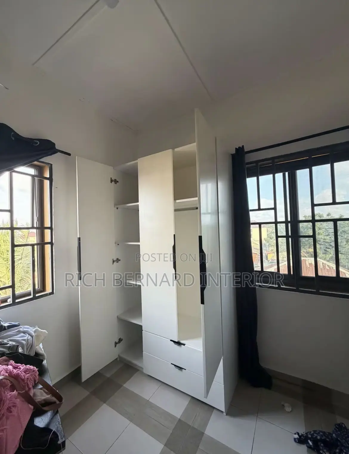 Modern 2in1 White Wardrobe