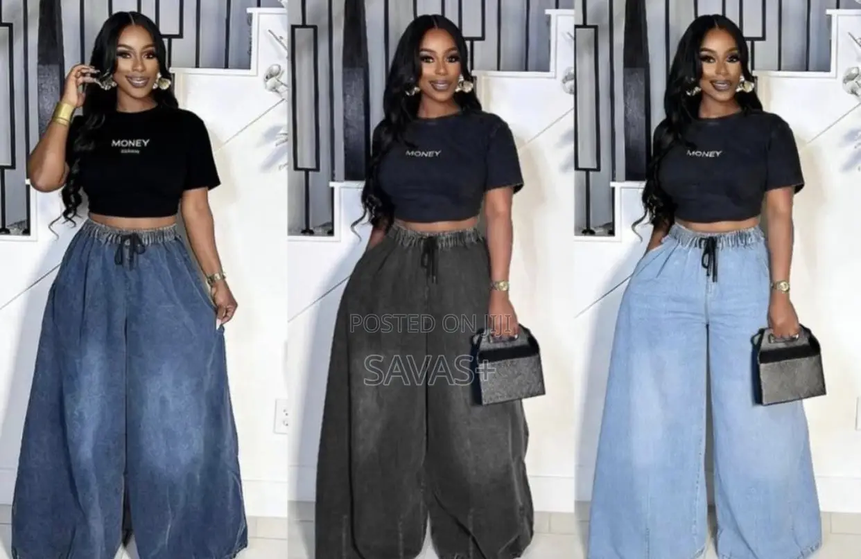 Cargo Stylish Wide Leg Jeans