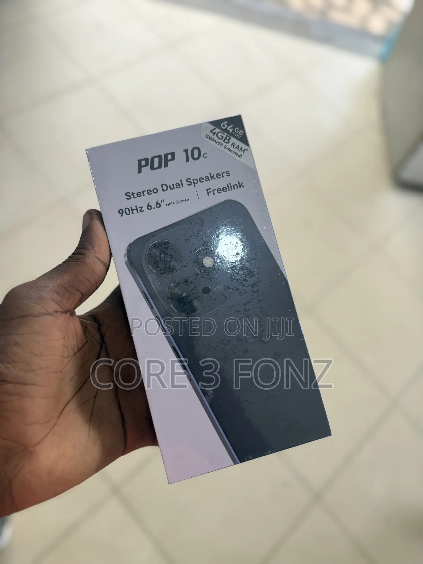 New Tecno Pop 10C 64 GB Black