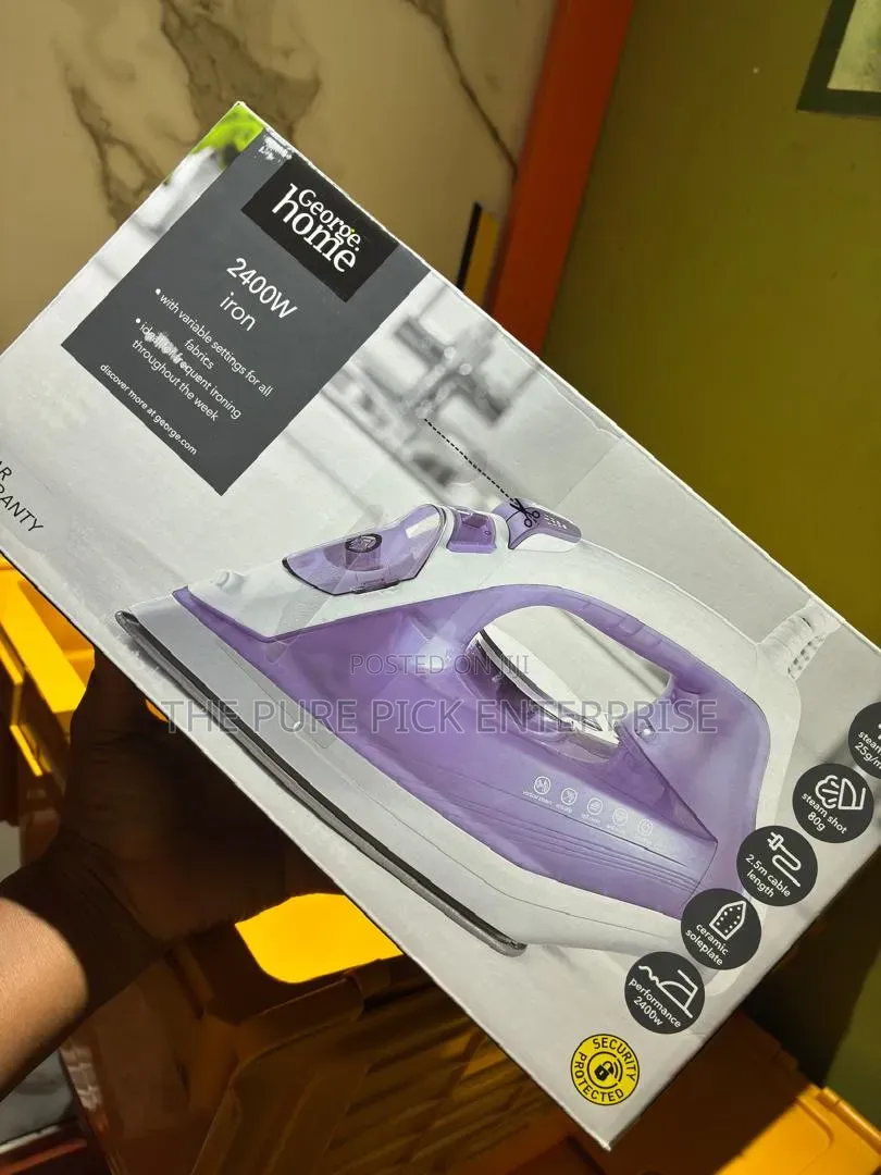 George Home Purple Steam Iron From UK