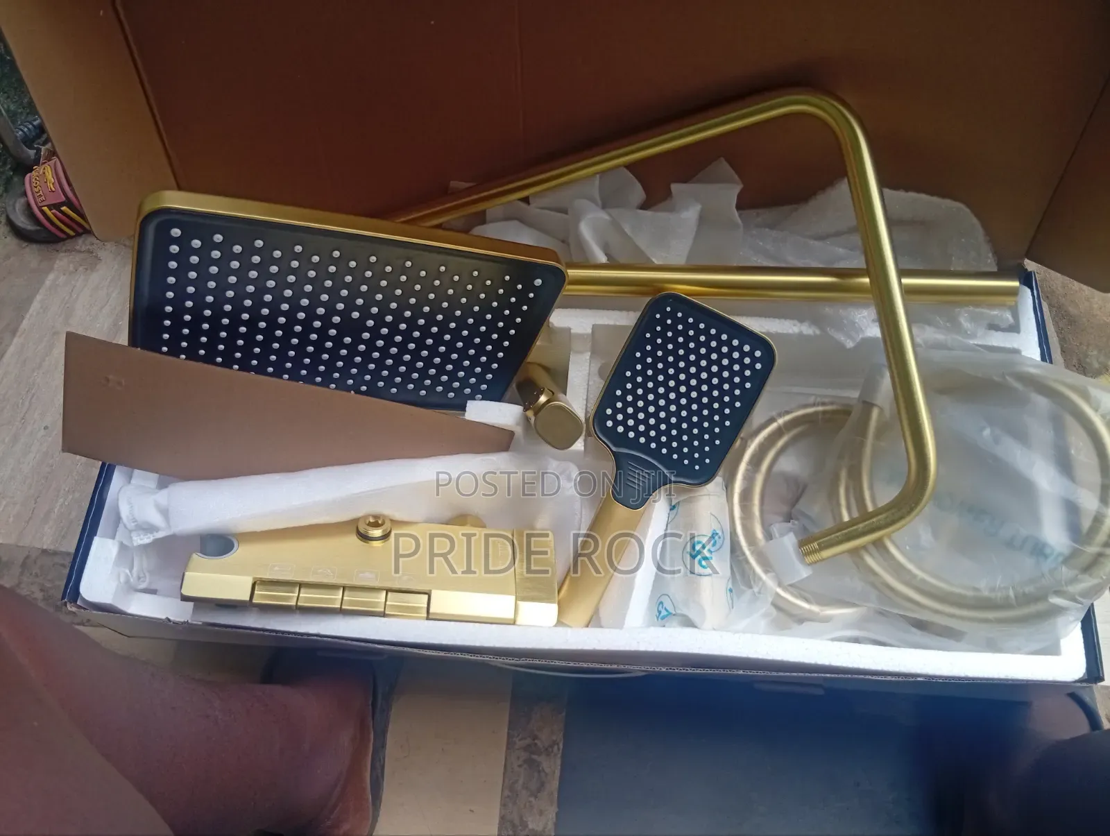 Quality Gold Four in One Shower Pole