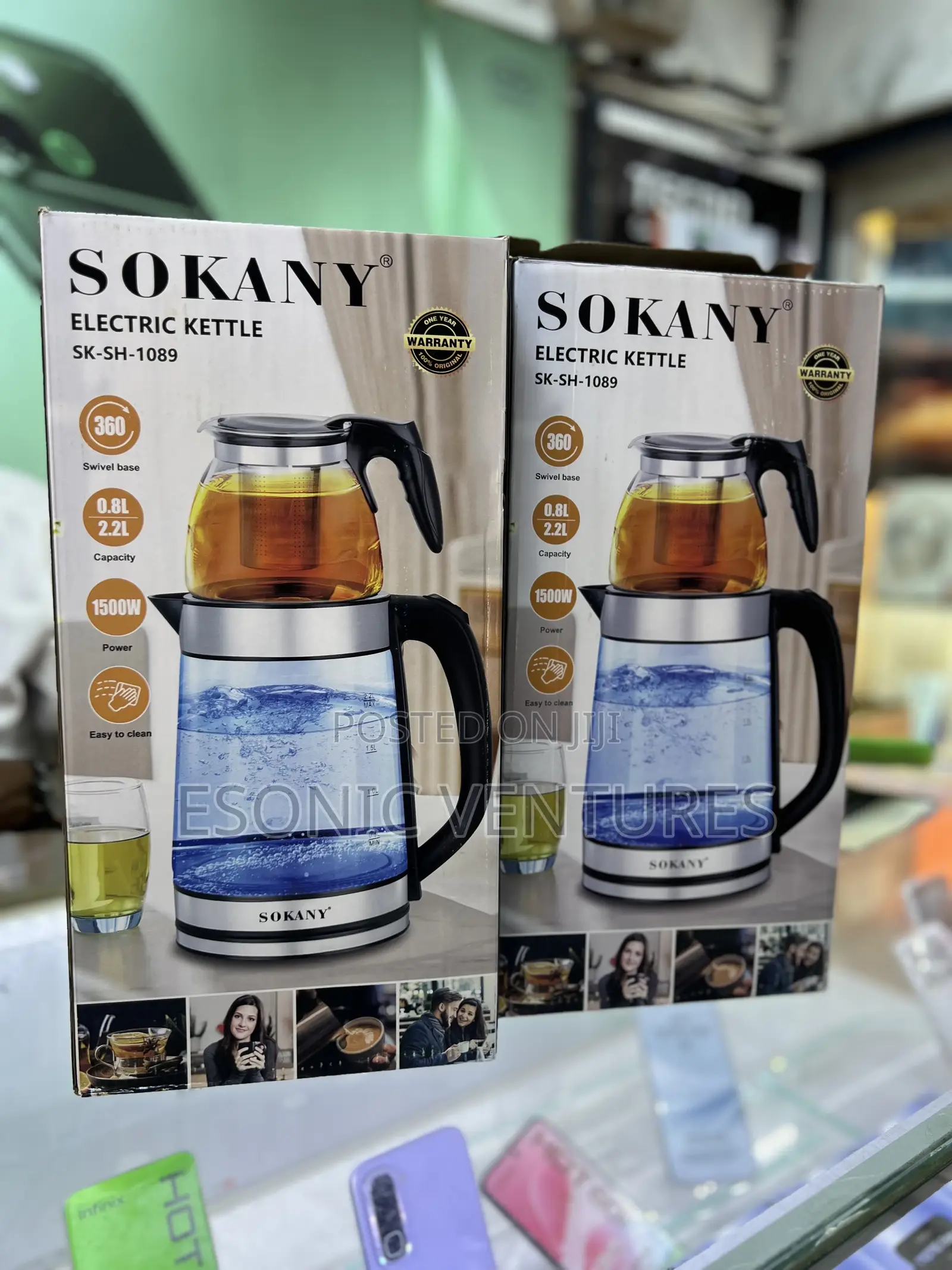SOKANY Electric Kettle 2.2L