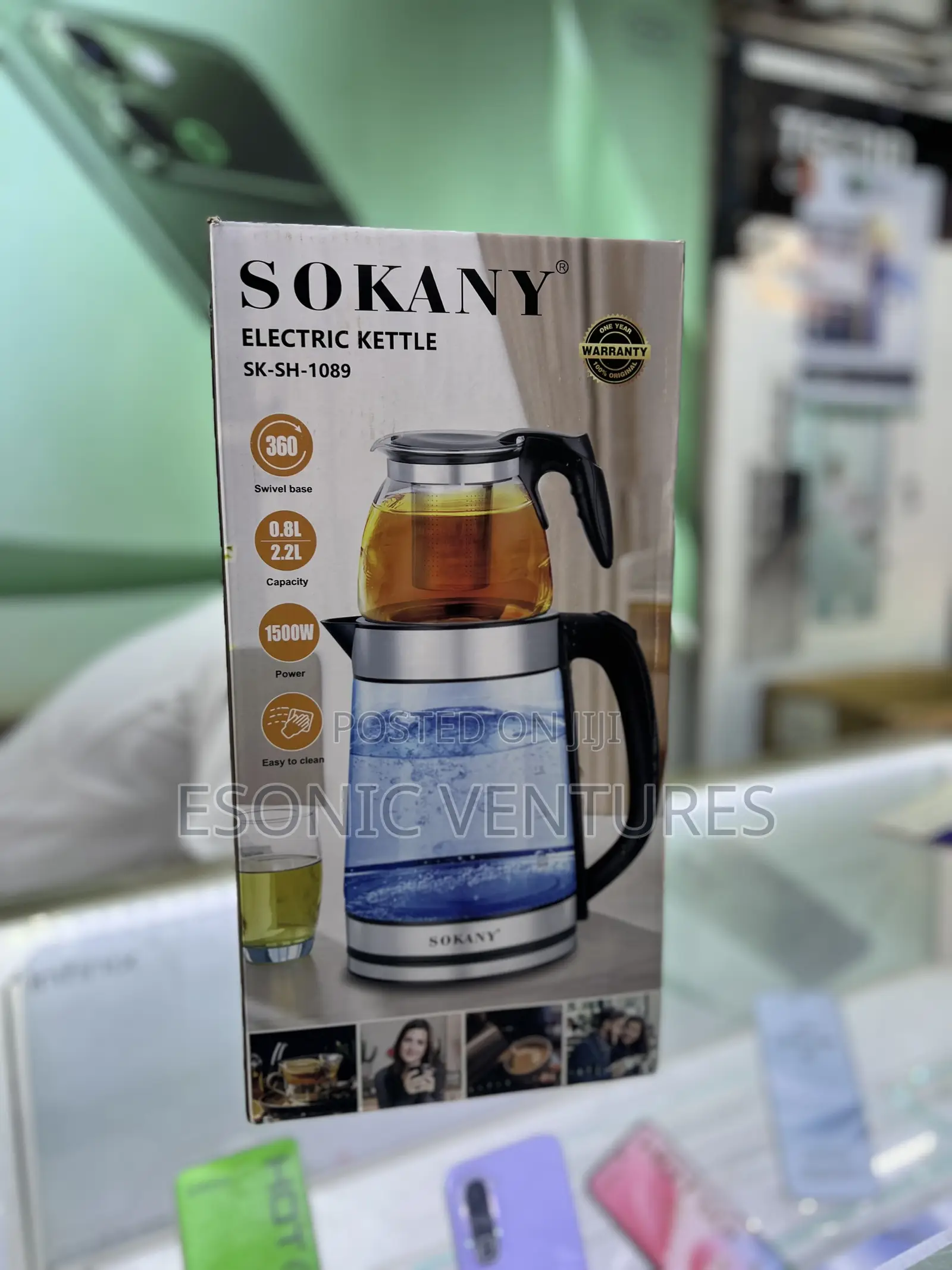 SOKANY Electric Kettle 2.2L