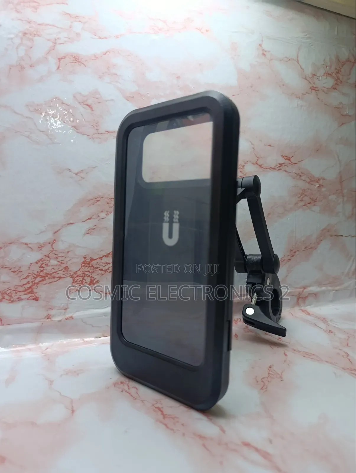 Waterproof Bike Phone Holder – 360° Rotating Large Phone Mount