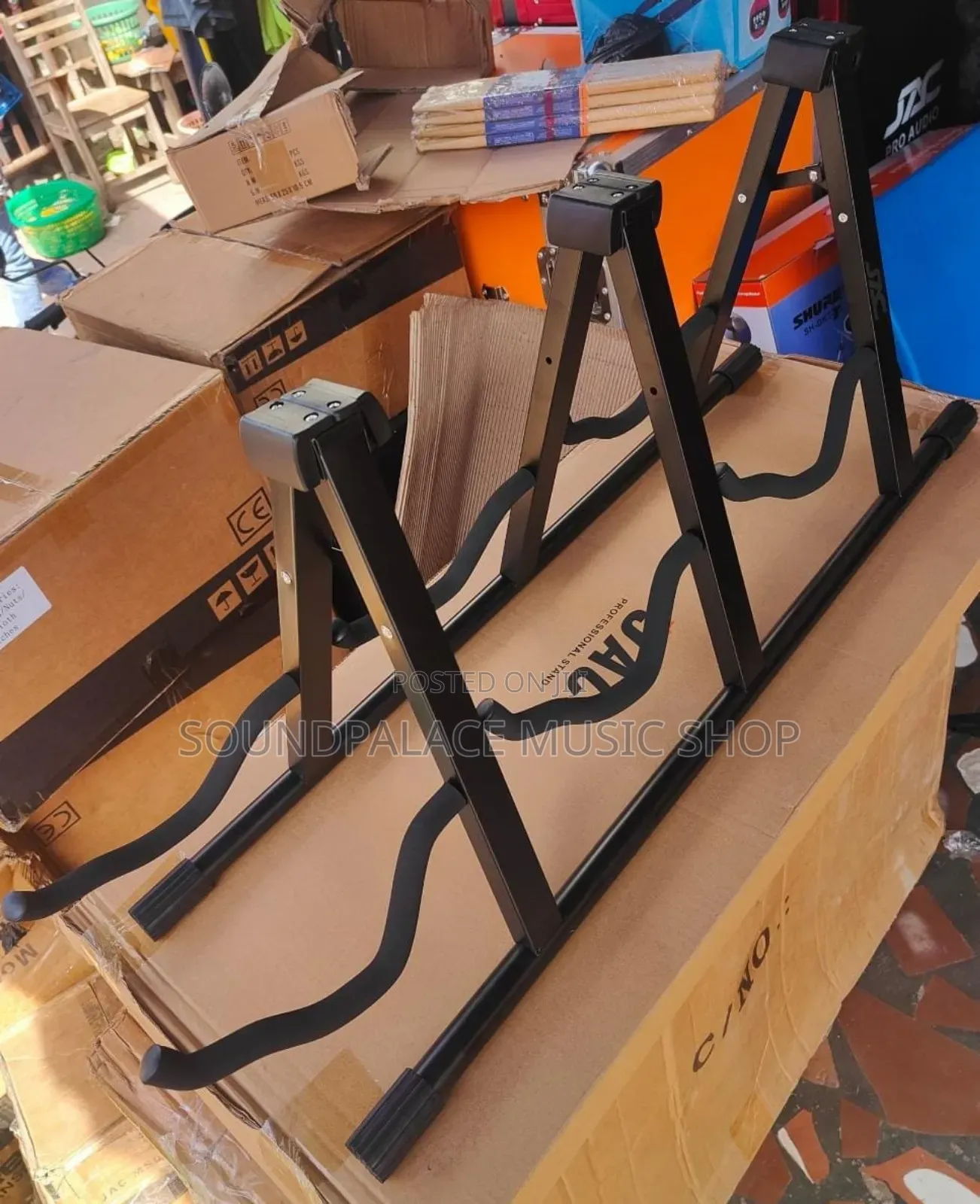 JAC Professional Triple Folding Guitar Stand