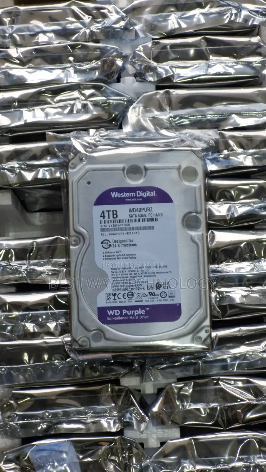 4tb Hard Drive WD Purple