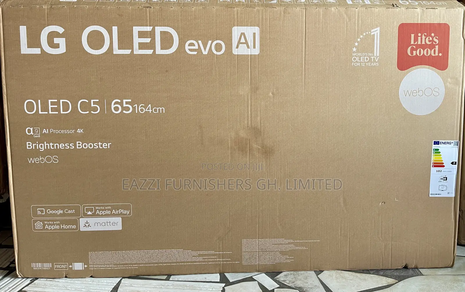 Oled65c55la 65 Inch Smart Uk Oled LG 144 Hz Evo Ai Hdr+ Uhd Game TV