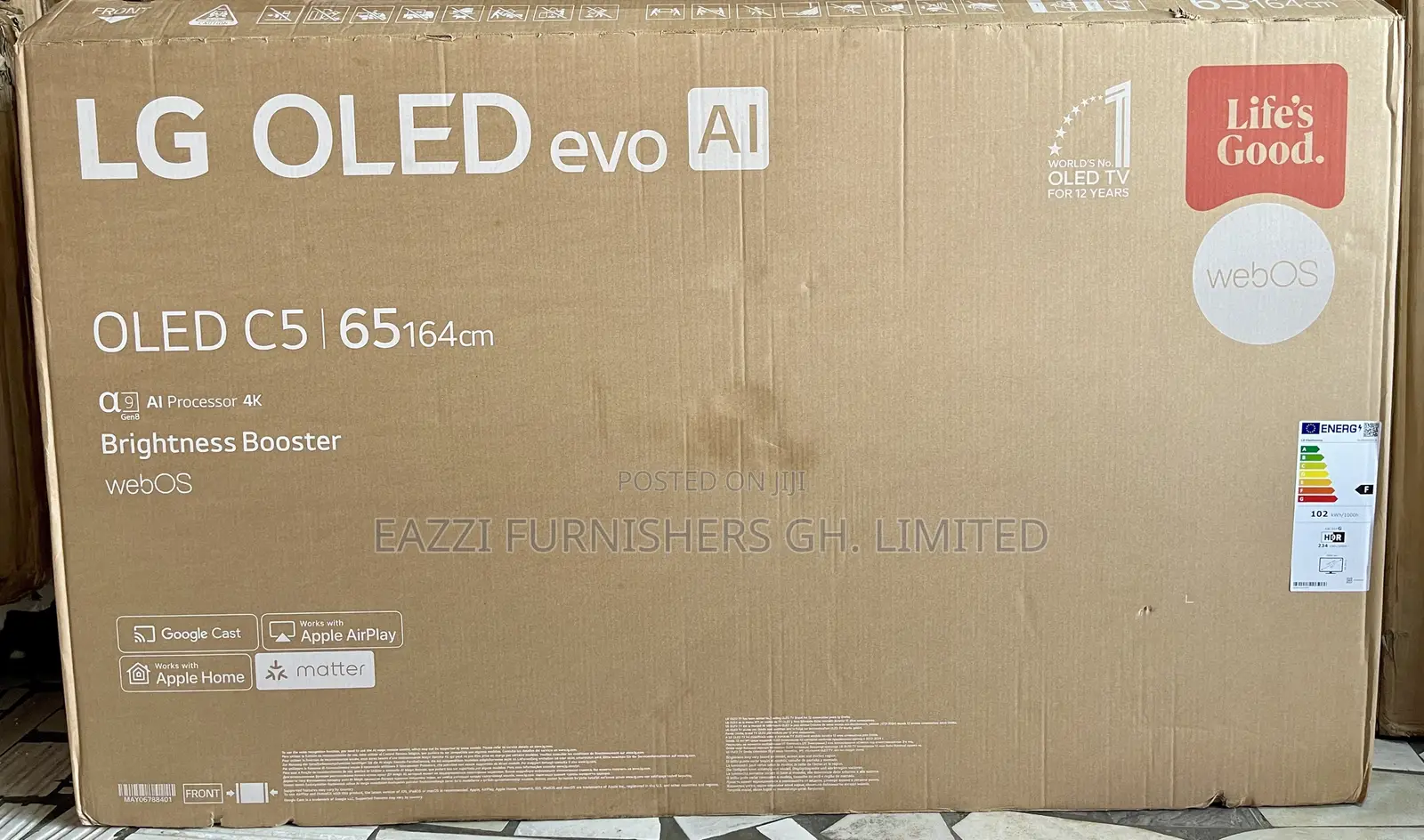 Oled65c55la 65 Inch Smart Uk Oled LG 144 Hz Evo Ai Hdr+ Uhd Game TV