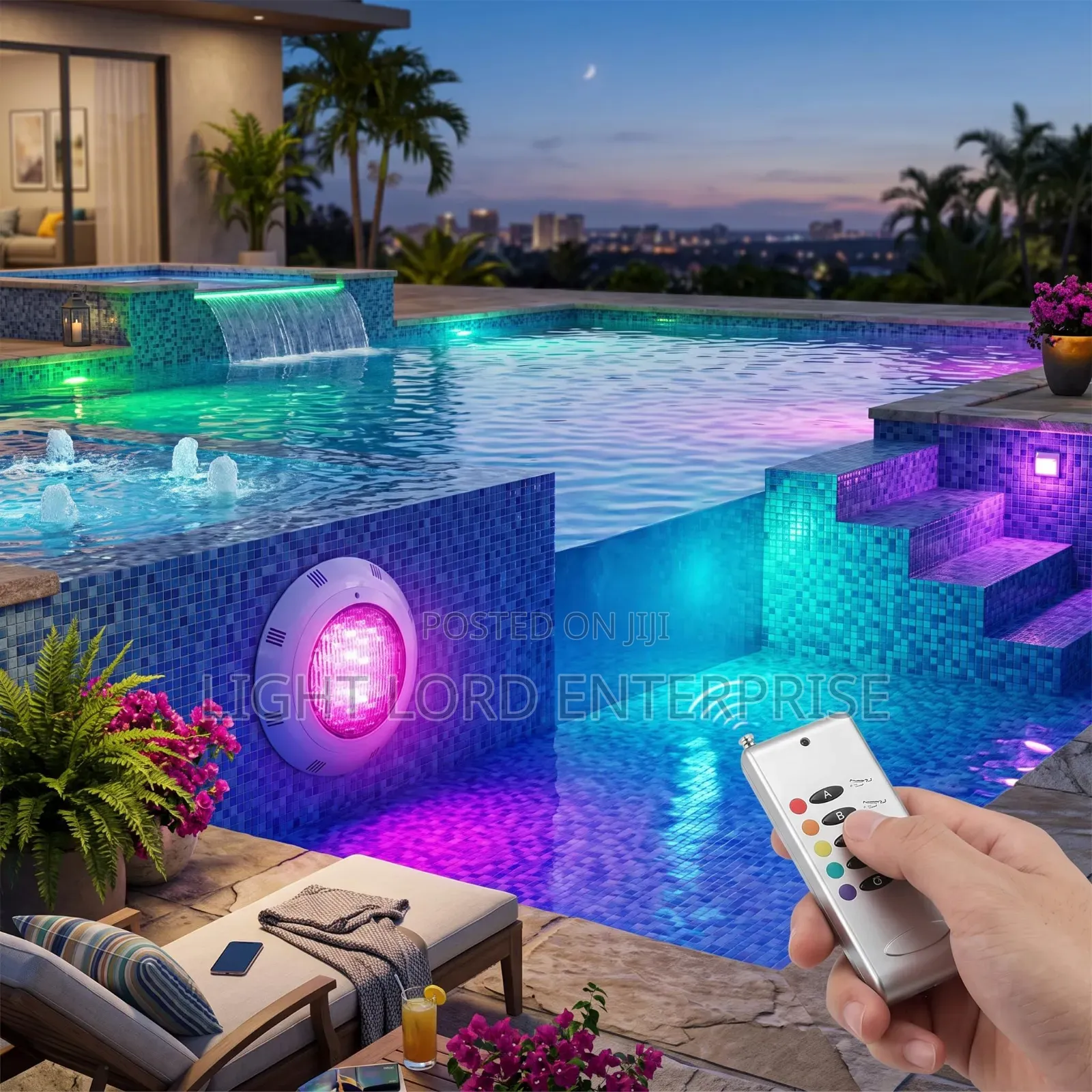 Underwater Muiti Color Pool Light