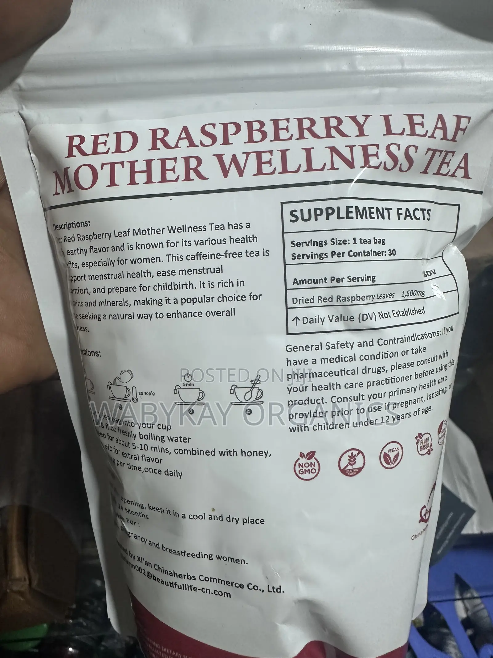 Red Rasberry Leaves 30 Teabags