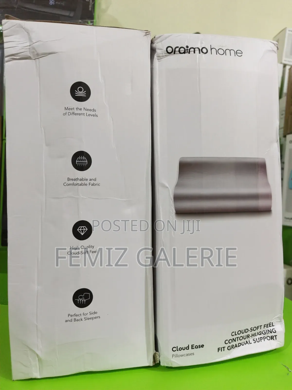 Oraimo CloudEase Memory Foam Pillow – Ergonomic Neck/Shoulder Support