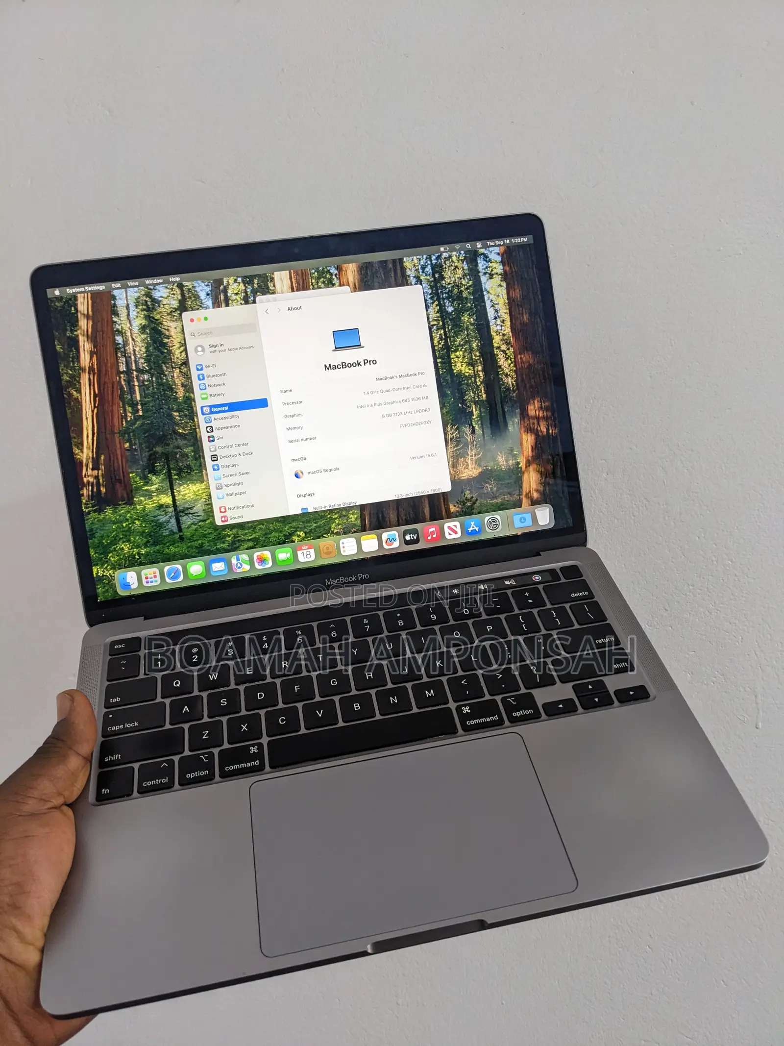 Laptop Apple MacBook Pro 2020 8GB Intel Core i5 SSD 256GB