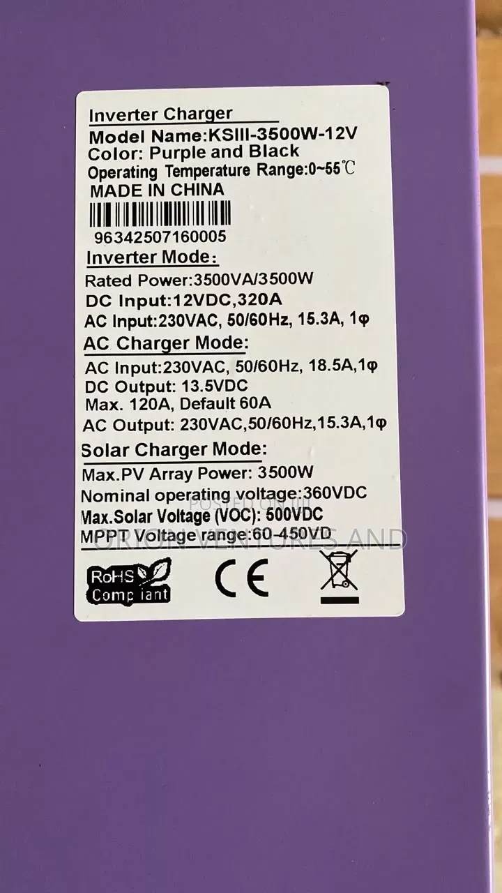 3.5kW 12V Hybrid Inverter (Battery Independent Inverter)