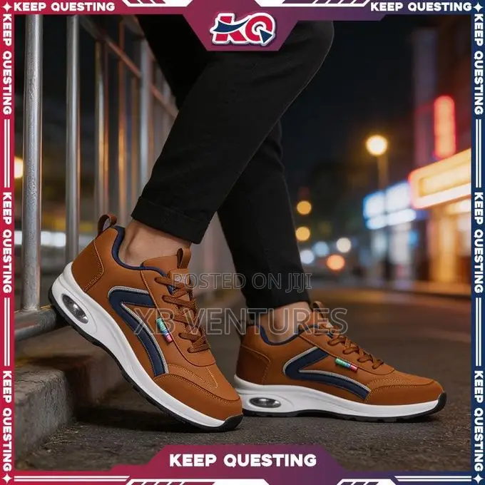Men's Air Cushion Sneakers Brown